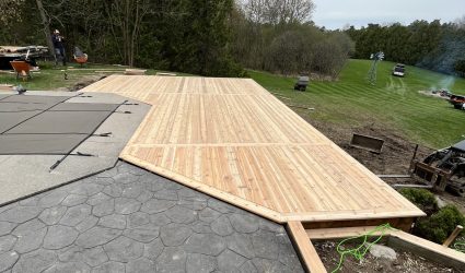 Cedar deck